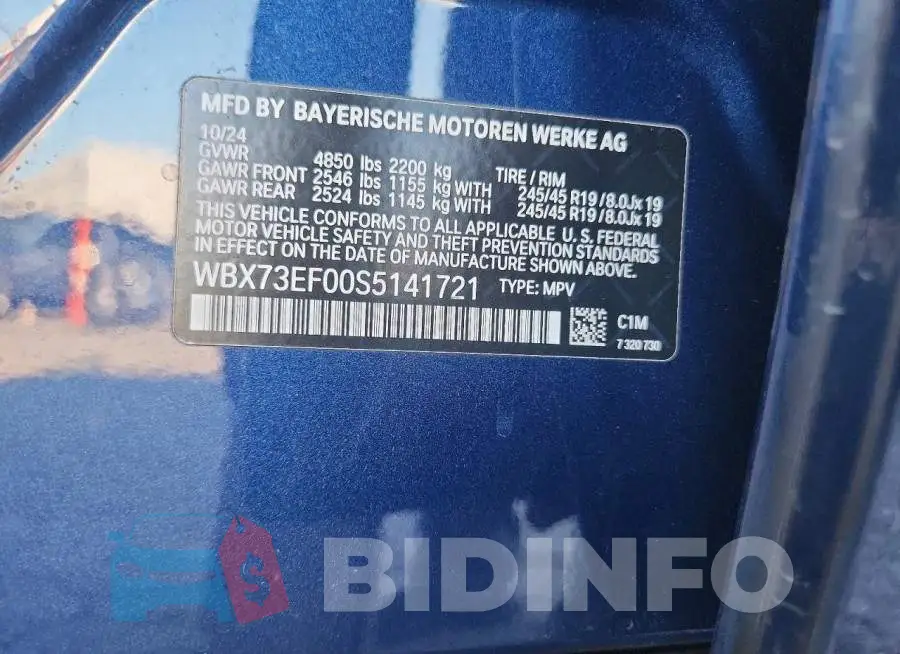 WBX73EF00S5141721 Photo# 12