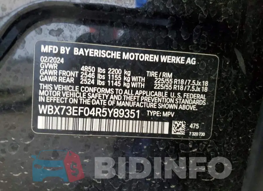 WBX73EF04R5Y89351 Photo# 14