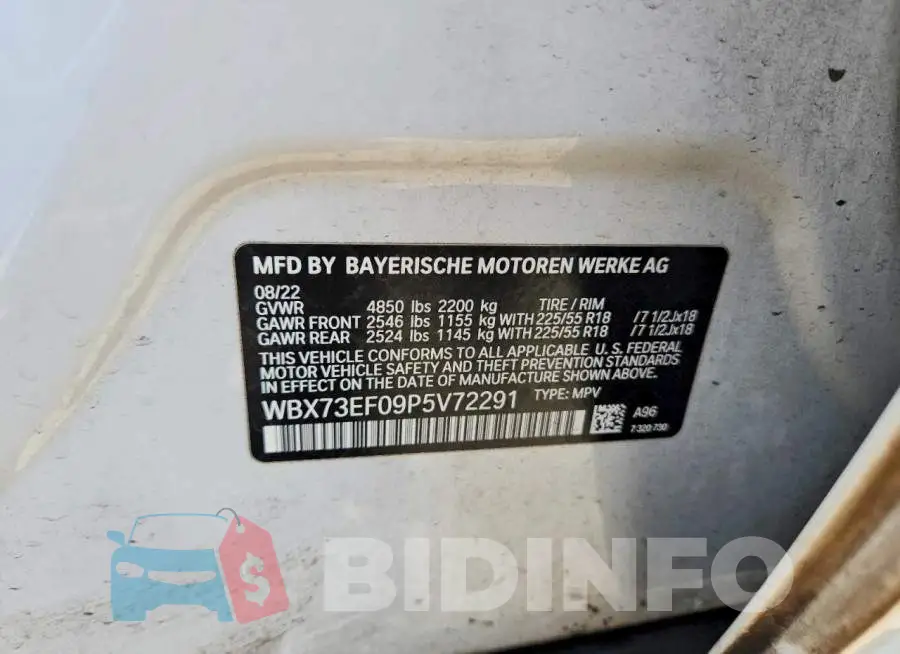 WBX73EF09P5V72291 Photo# 12