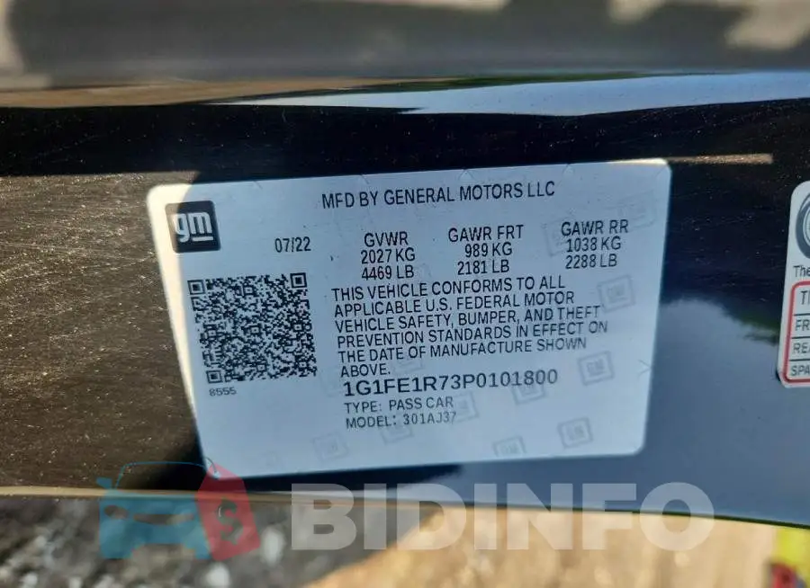 1G1FE1R73P0101800 Photo# 13