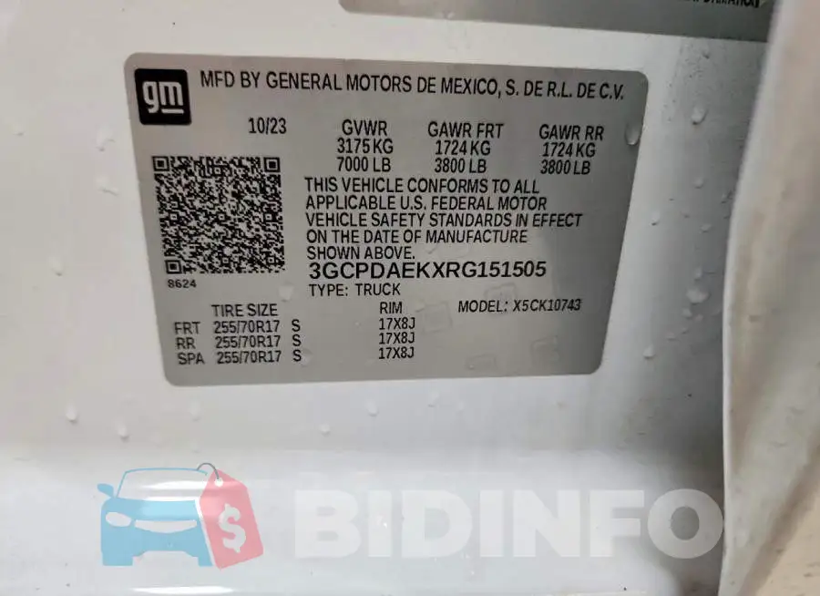 3GCPDAEKXRG151505 Photo# 12