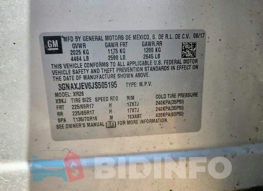 3GNAXJEV6JS505195 Photo# 12