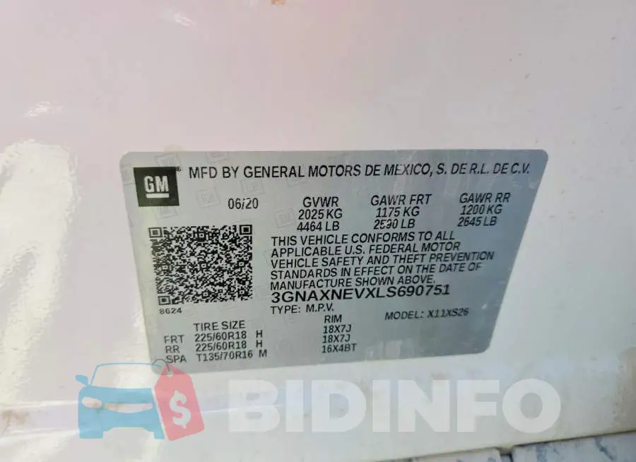 3GNAXNEVXLS690751 Photo# 13