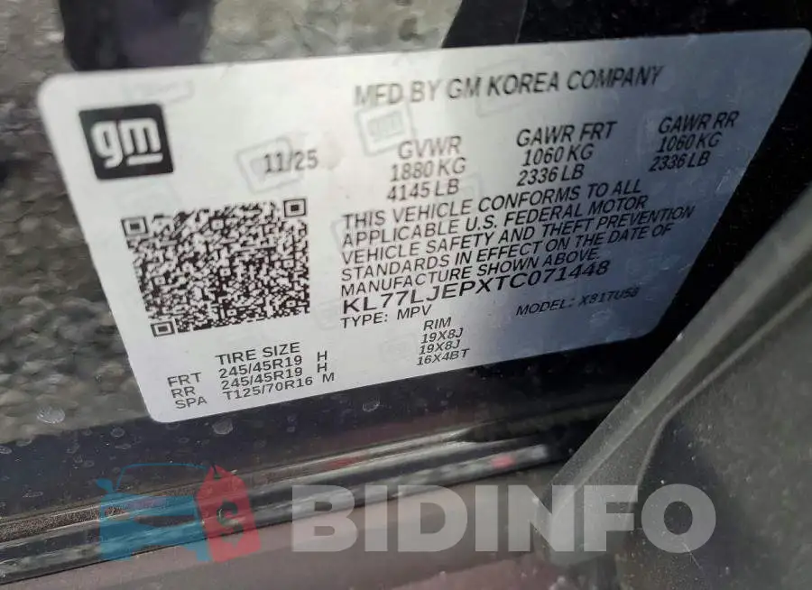 KL77LJEPXTC071448 Photo# 13