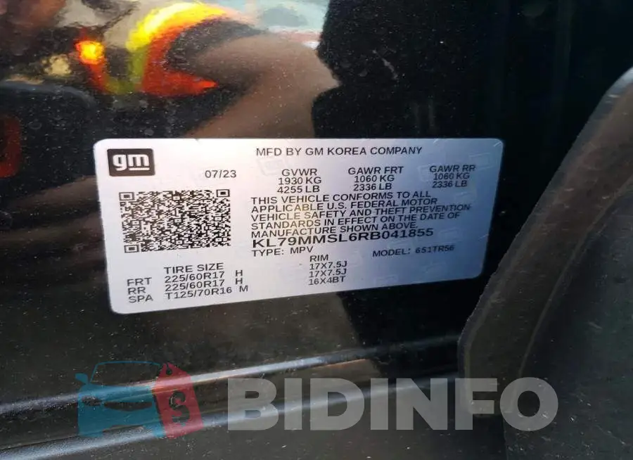 KL79MMSL6RB041855 Photo# 13