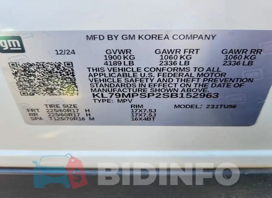 KL79MPSP2SB152963 Photo# 13