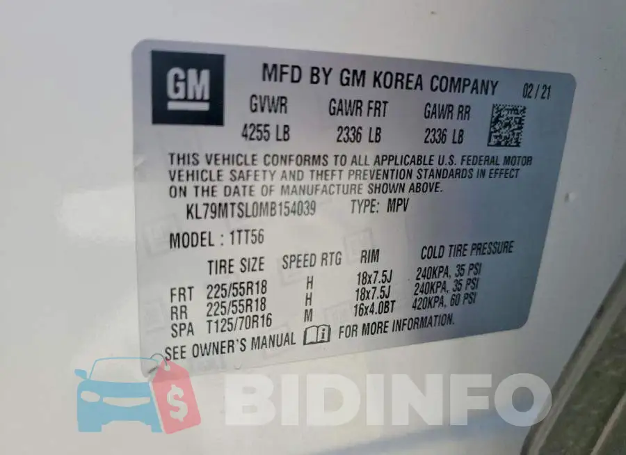 KL79MTSL0MB154039 Photo# 14