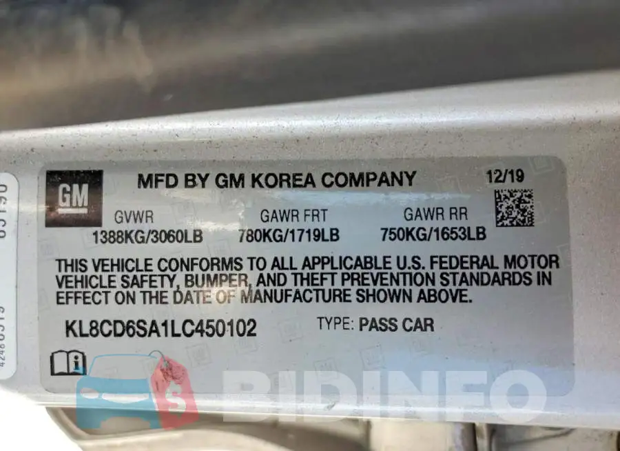 KL8CD6SA1LC450102 Photo# 12