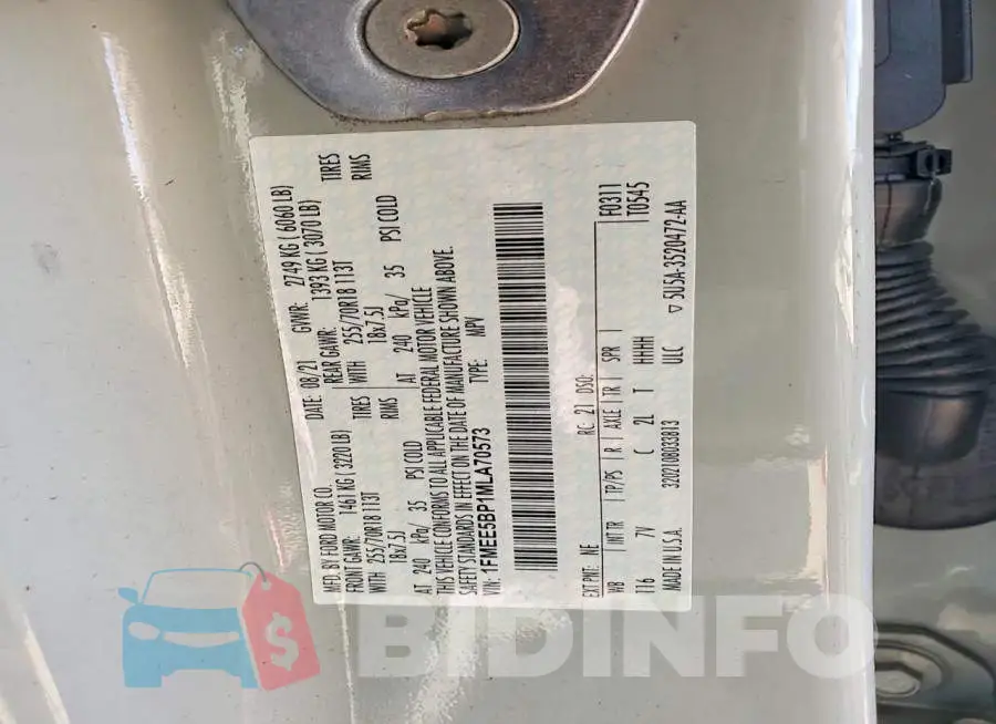 1FMEE5BP1MLA70573 Photo# 12