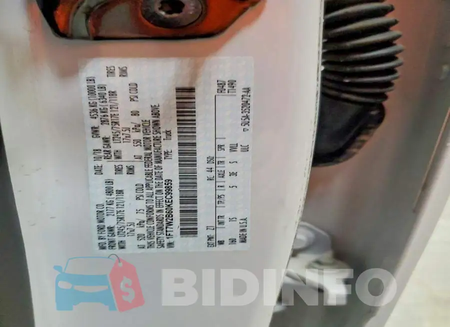 1FT7W2B60KEC99859 Photo# 12