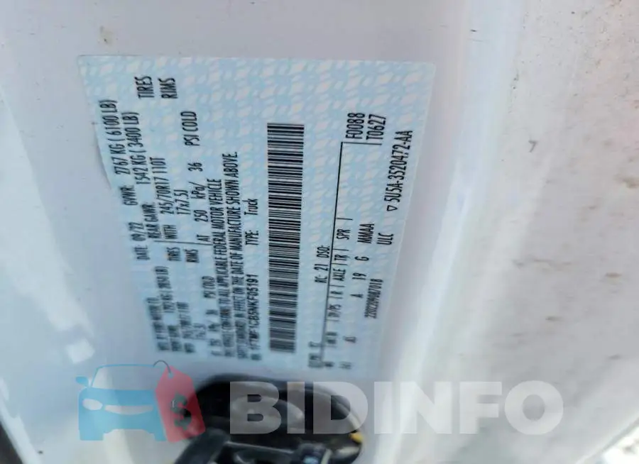 1FTMF1CB5NKF05191 Photo# 12