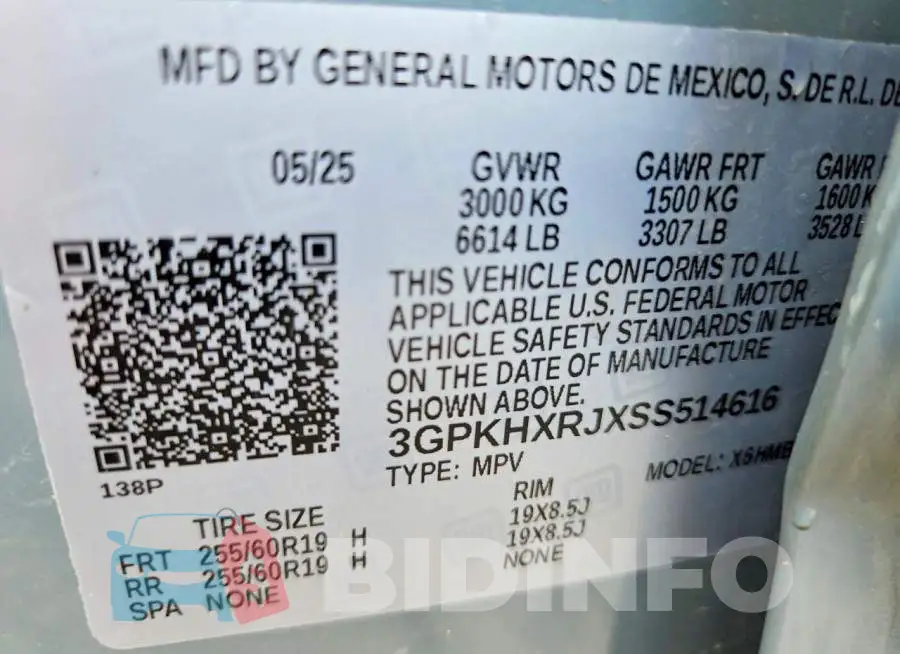 3GPKHXRJXSS514616 Photo# 14