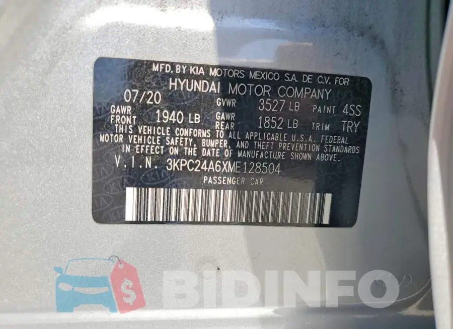 3KPC24A6XME128504 Photo# 12