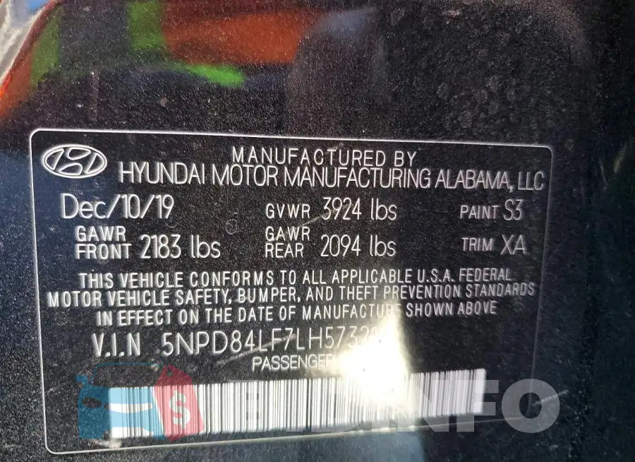 5NPD84LF7LH573213 Photo# 12