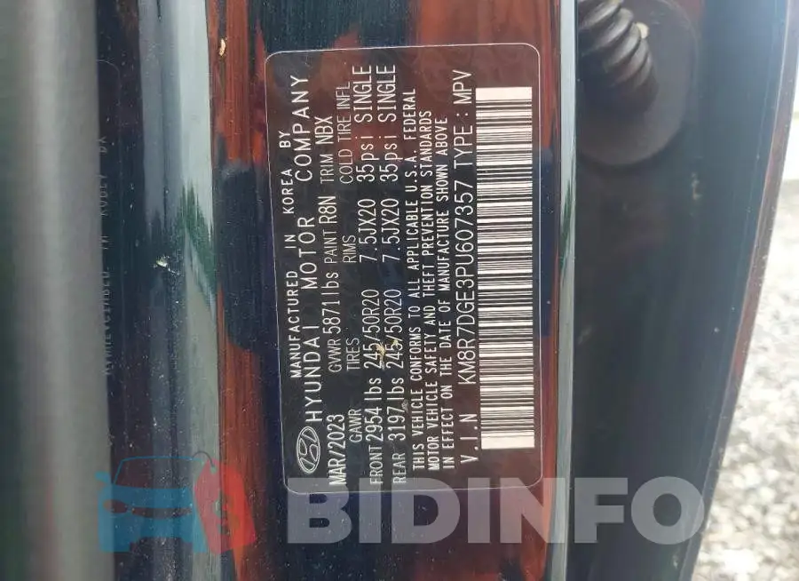 KM8R7DGE3PU607357 Photo# 14