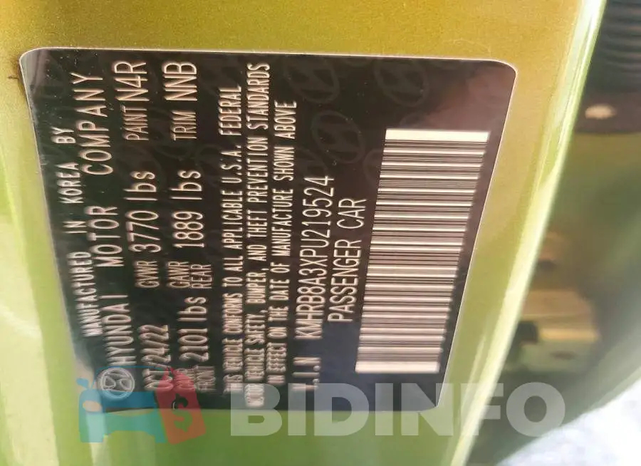 KMHRB8A3XPU219524 Photo# 12