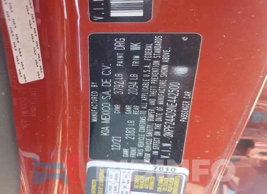 3KPF24AD9NE442500 Photo# 12