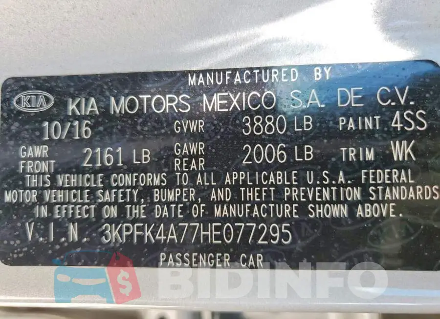 3KPFK4A77HE077295 Photo# 12