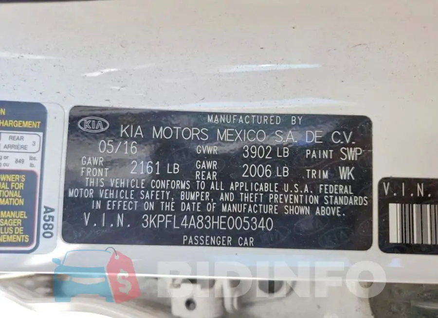 3KPFL4A83HE005340 Photo# 12
