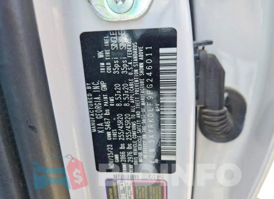 5XYRKDLF9PG246011 Photo# 14