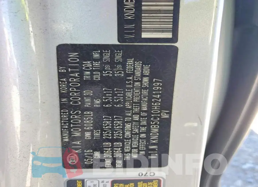 KNDMB5C10H6241997 Photo# 13