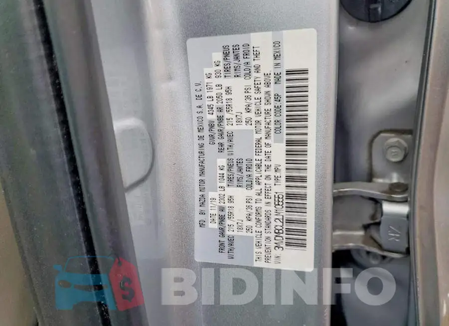 3MVDMBCL2LM105551 Photo# 13