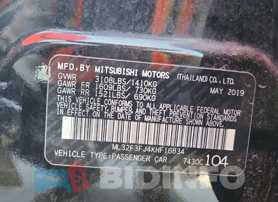 ML32F3FJ4KHF16834 Photo# 13