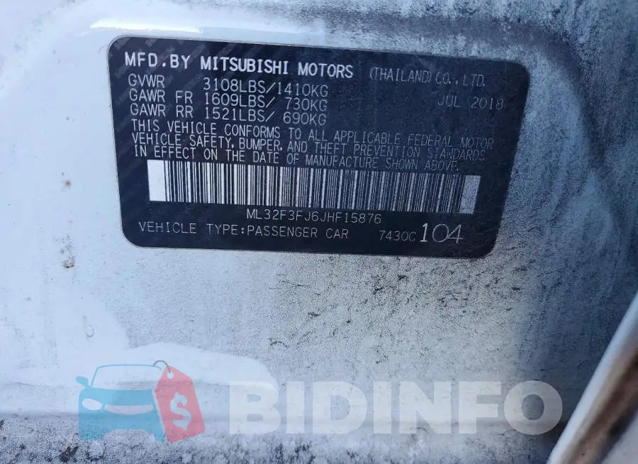 ML32F3FJ6JHF15876 Photo# 12