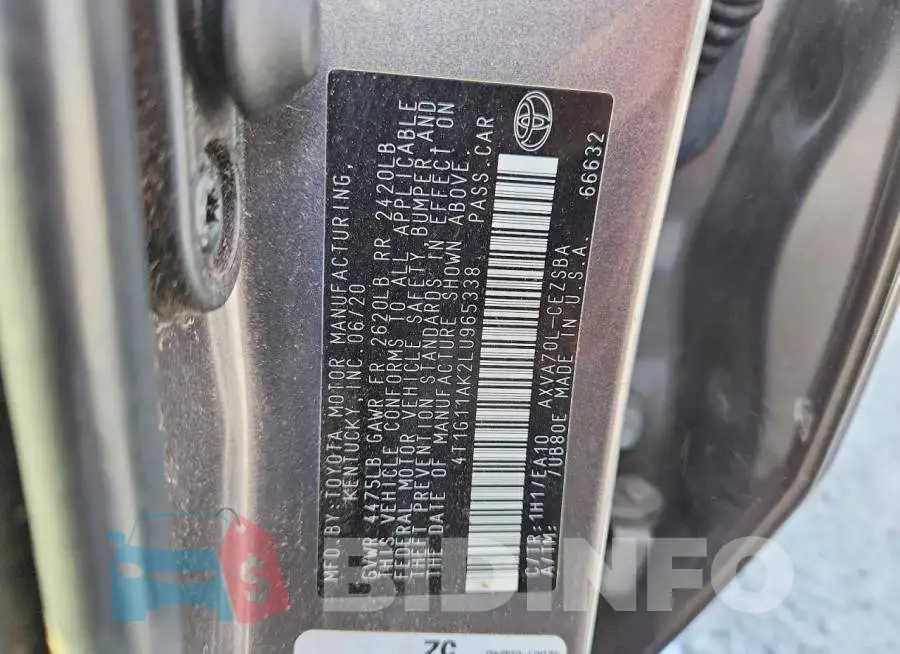 4T1G11AK2LU965338 Photo# 12