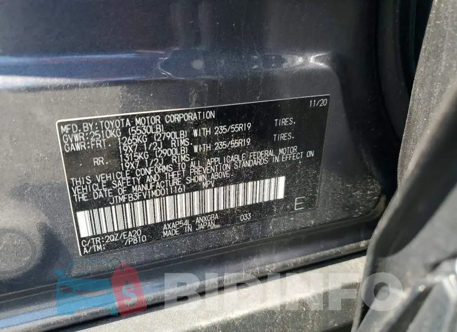 JTMFB3FV1MD011161 Photo# 13