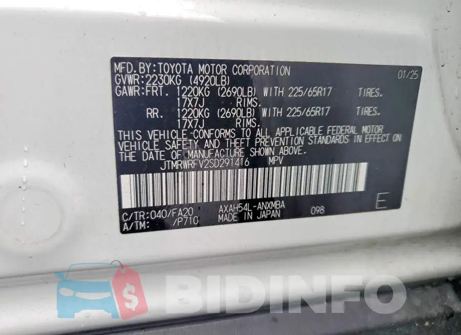 JTMRWRFV2SD291416 Photo# 12