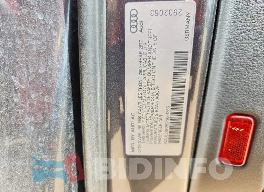 WAUL2BF25SN001286 Photo# 12