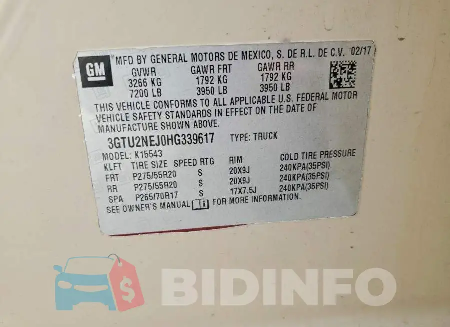 3GTU2NEJ0HG339617 Photo# 12