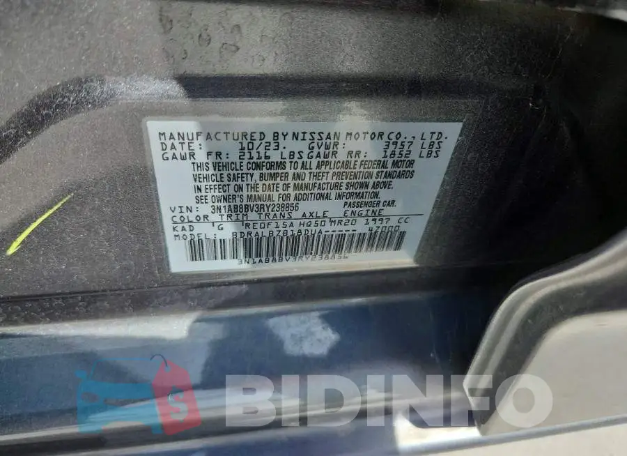 3N1AB8BV3RY238856 Photo# 13