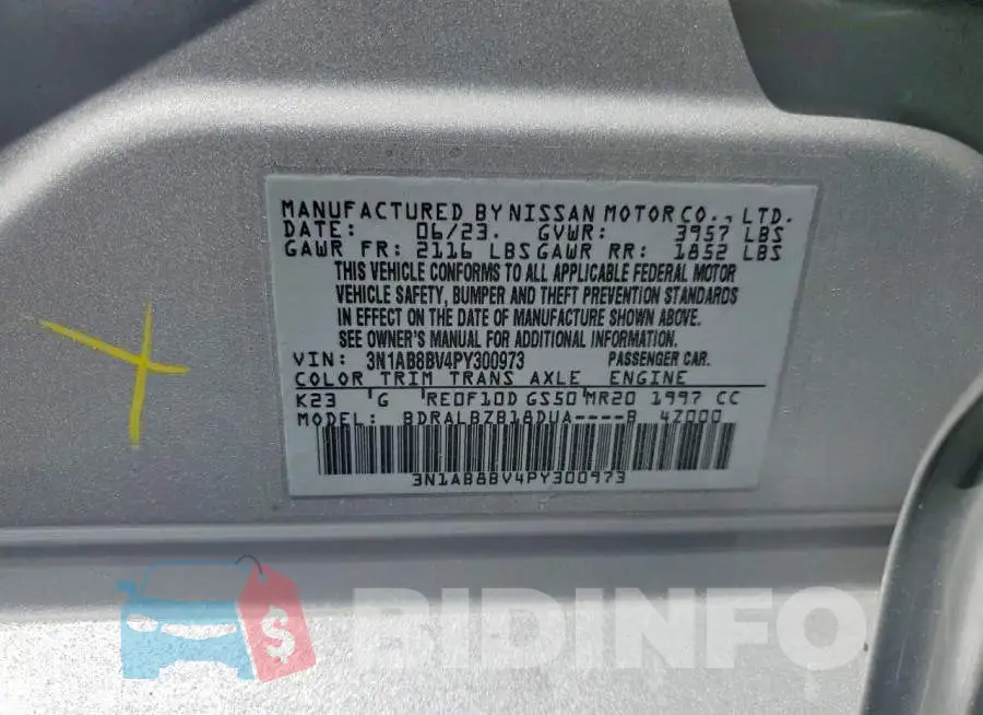 3N1AB8BV4PY300973 Photo# 12