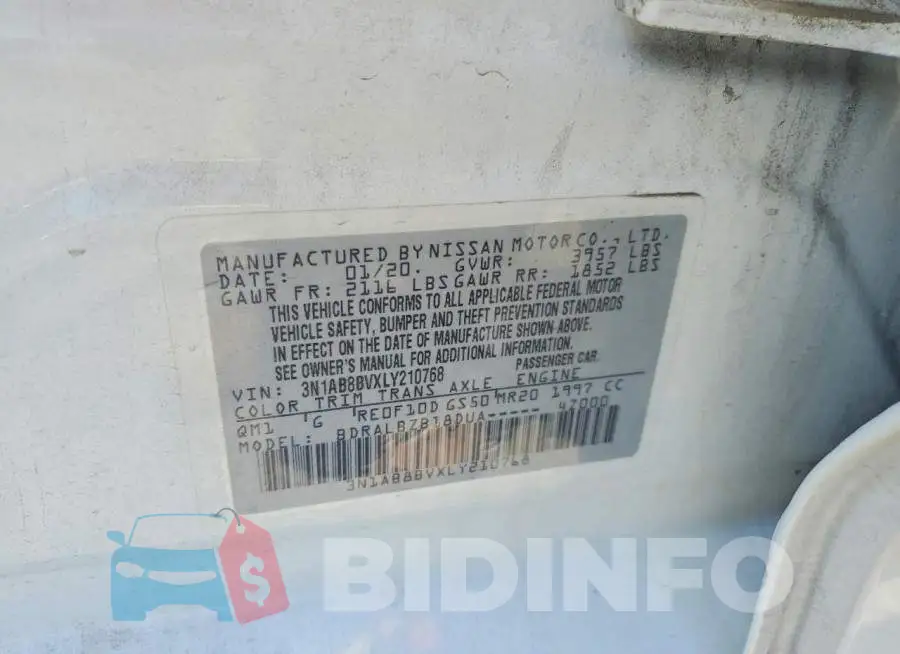 3N1AB8BVXLY210768 Photo# 12