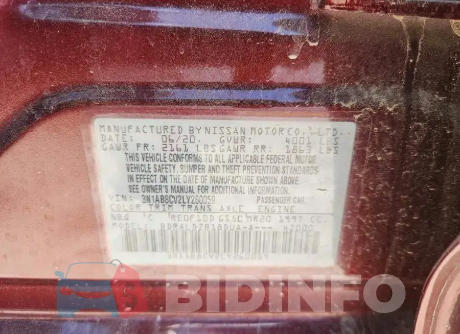 3N1AB8CV2LY260059 Photo# 12
