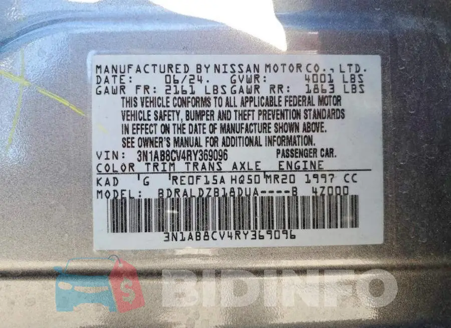 3N1AB8CV4RY369096 Photo# 12