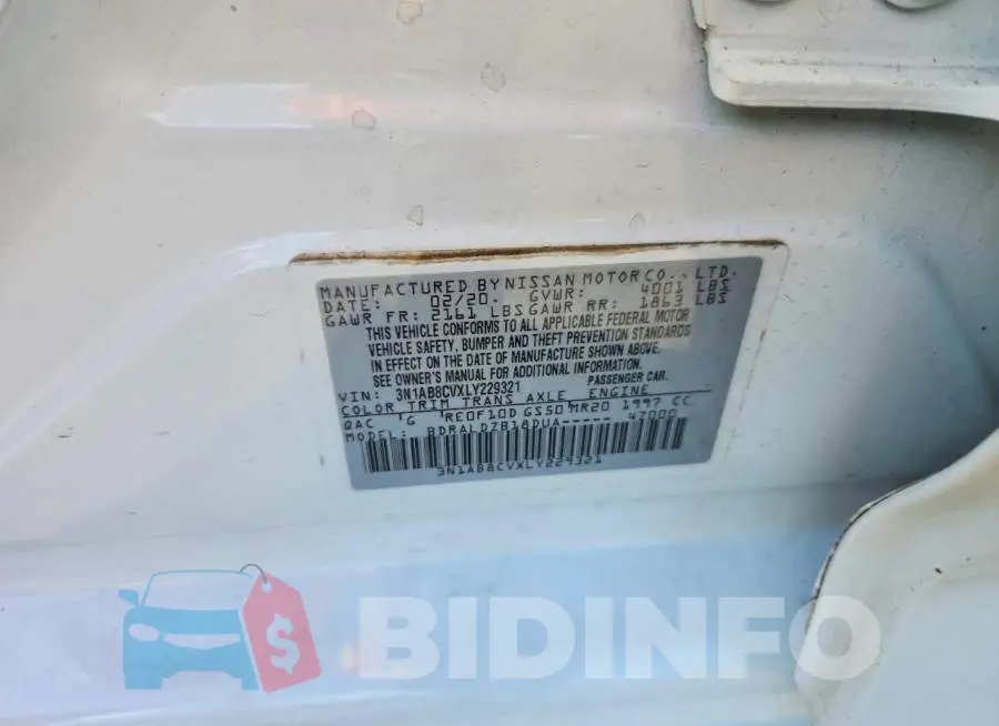 3N1AB8CVXLY229321 Photo# 12