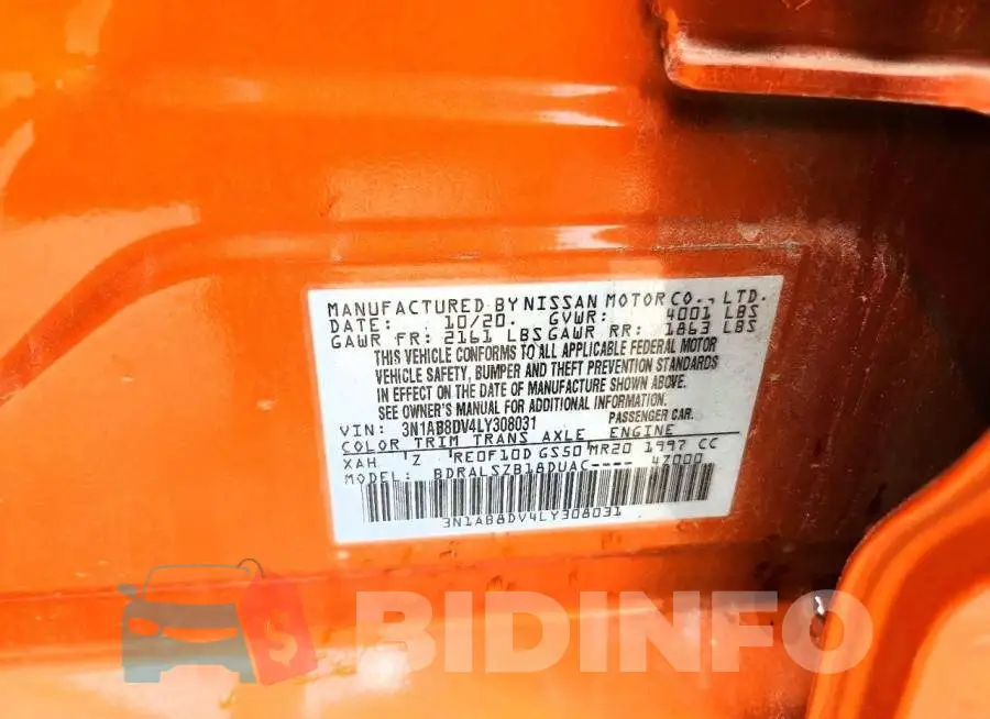 3N1AB8DV4LY308031 Photo# 13