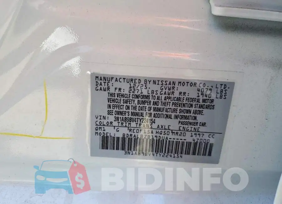3N1AB9BV4TY224154 Photo# 12