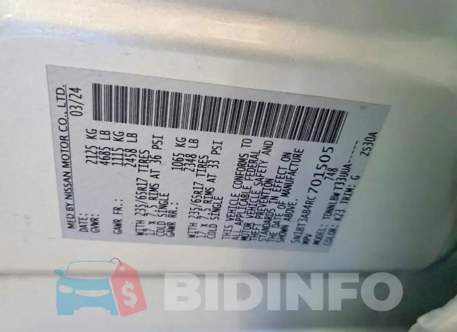 5N1BT3AB4RC701505 Photo# 13