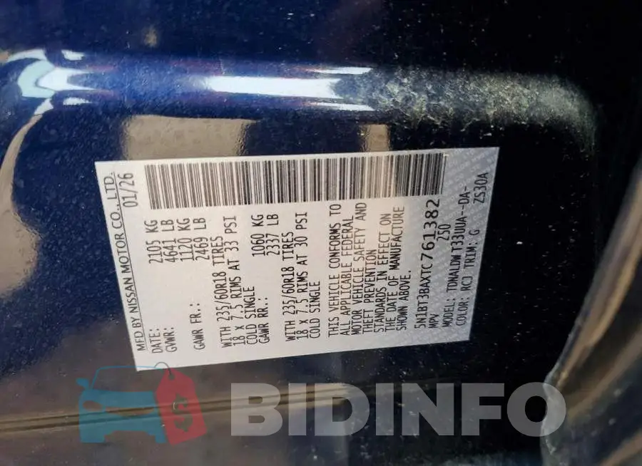 5N1BT3BAXTC761382 Photo# 13