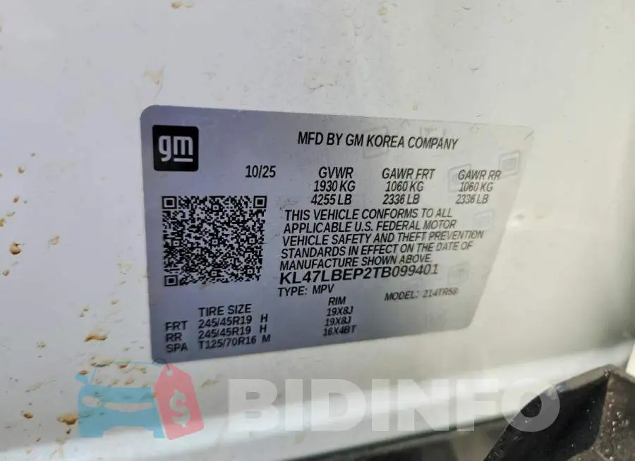 KL47LBEP2TB099401 Photo# 12