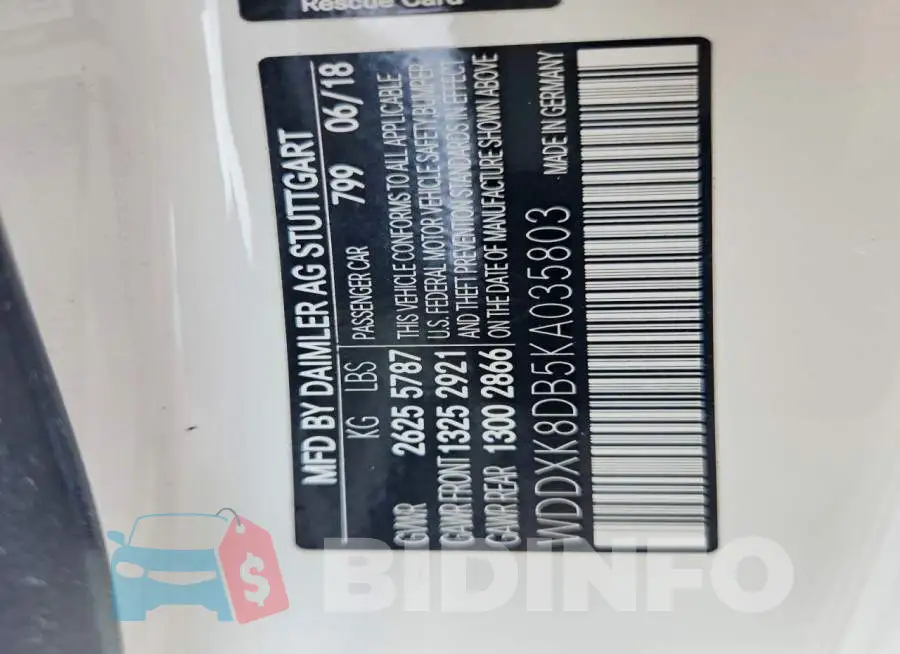 WDDXK8DB5KA035803 Photo# 12