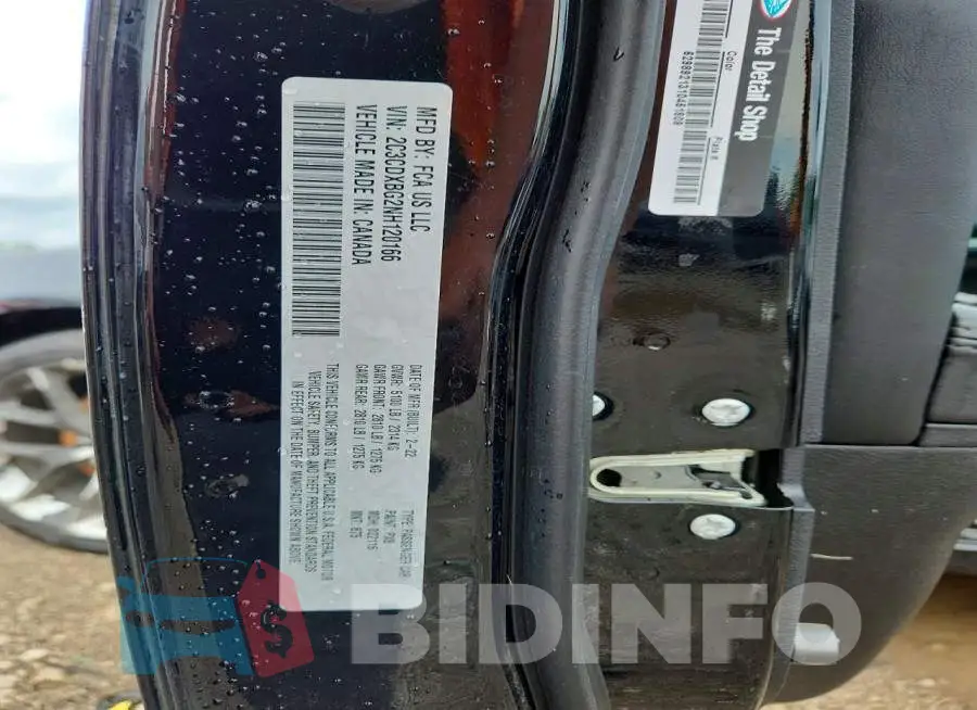 2C3CDXBG2NH120166 Photo# 12