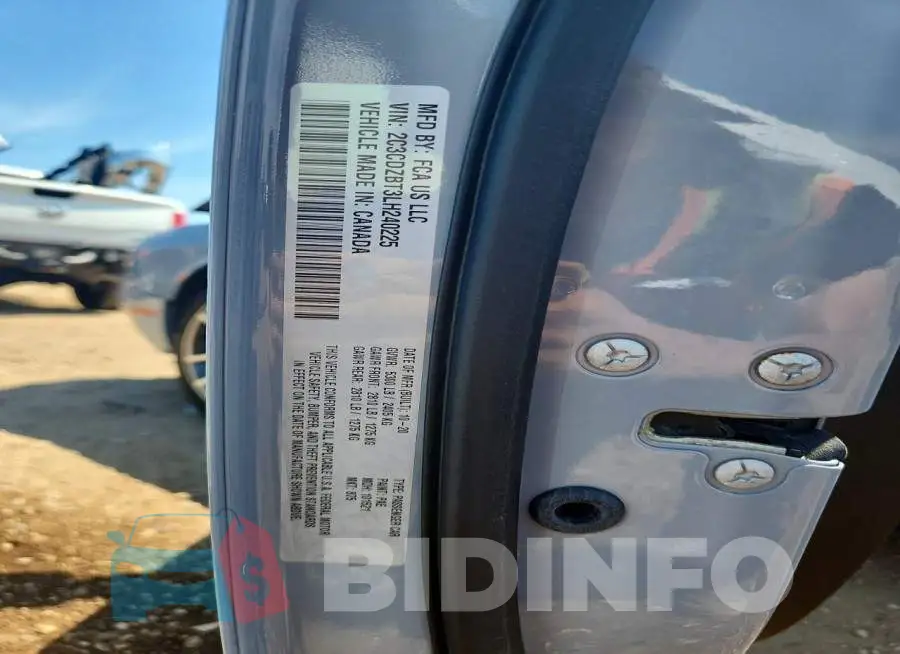 2C3CDZBT3LH240225 Photo# 13