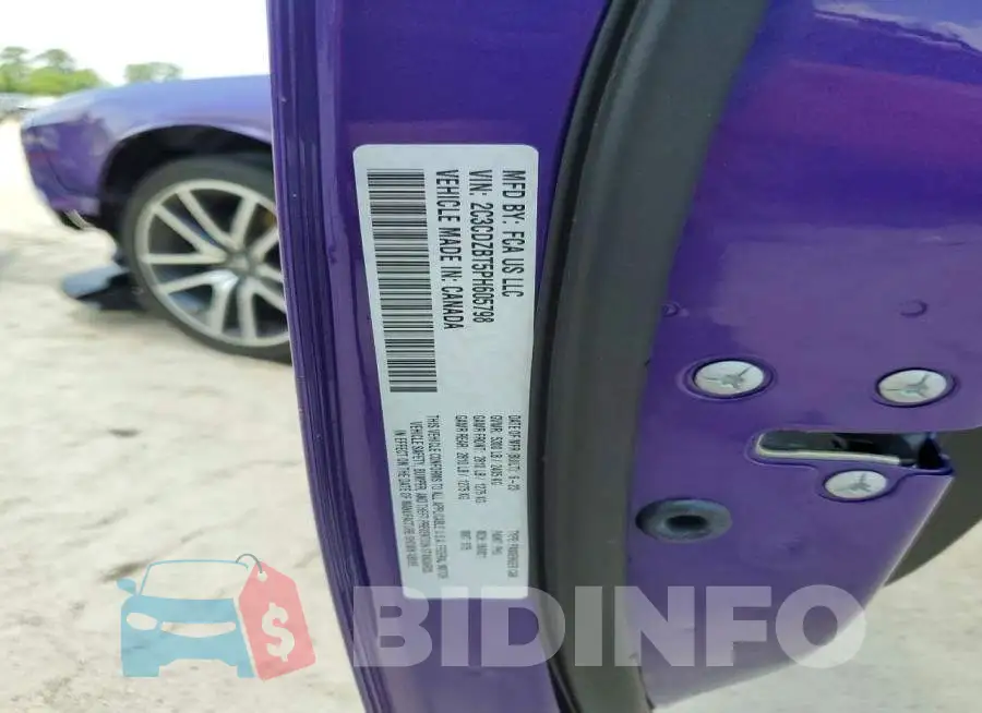 2C3CDZBT5PH605798 Photo# 12