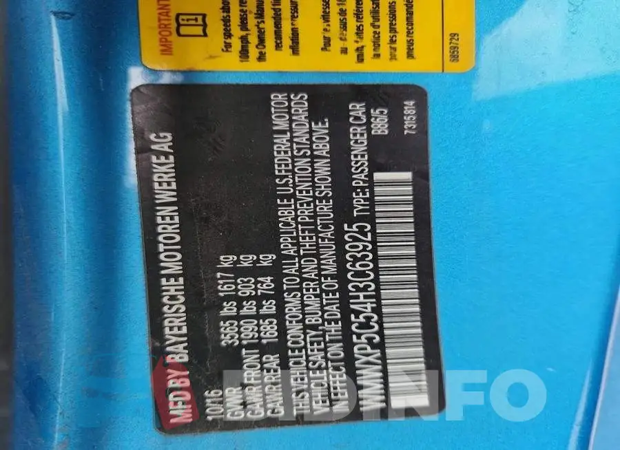 WMWXP5C54H3C63925 Photo# 13