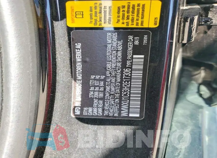 WMWXU1C53H2E17306 Photo# 13
